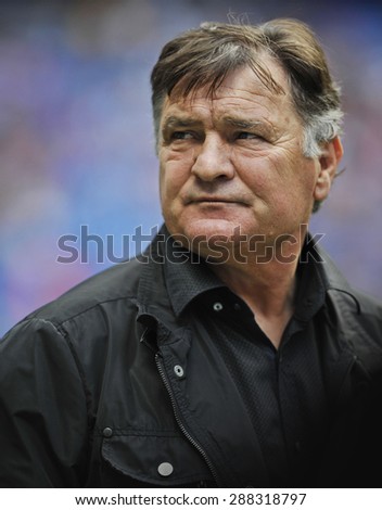 MADRID, SPAIN - June 14th, 2015 : portrait of JOSE ANTONIO CAMACHO former legendary player of Real Madrid and ex coach of Spain National team during Real Madrid vs Liverpool Legends match