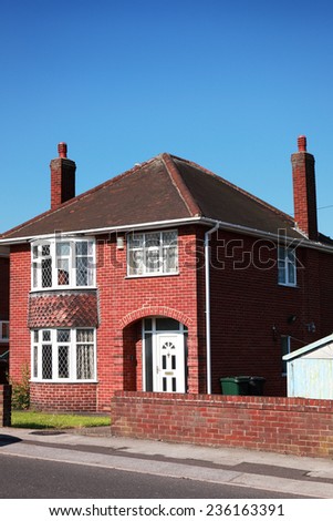 Typical redbrick british house
