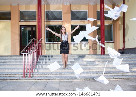 Woman graduates school and discards all her paperwork