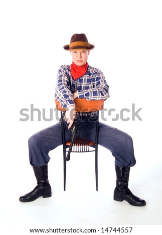 Cowgirl With Gun