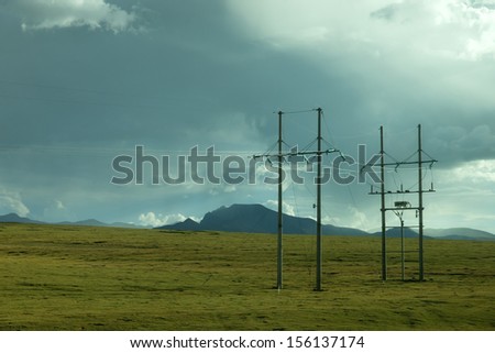 Rural electricity tower