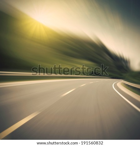 Highway speed cornering