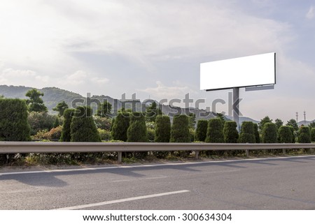 Highway billboards background