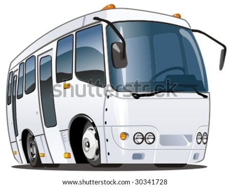 Vector Cartoon Passenger Bus. - 30341728 : Shutterstock