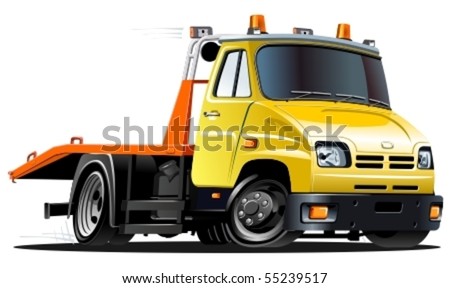 Cartoon Towing Truck