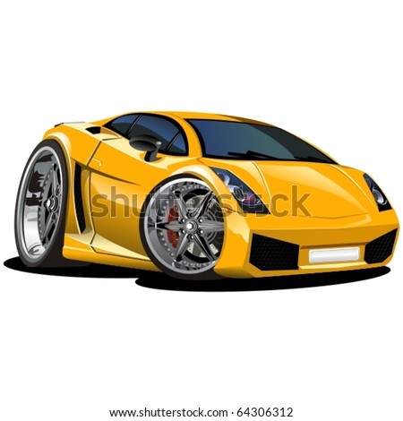  Picture Cartoon on Stock Vector   Vector Modern Cartoon Car  See All Serie In My