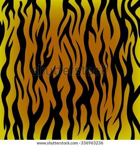 Tiger Pattern. Black and Orange Animal Background.Skin of Tiger