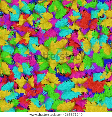 Beautiful butterfly pattern background texture made from butterfly\'s wing.