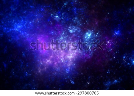 Dark deep space nebula with stars.