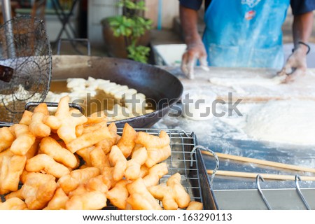 Deep-fried doughstick  generally breakfast in Thailand