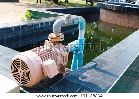 Water pump in the garden