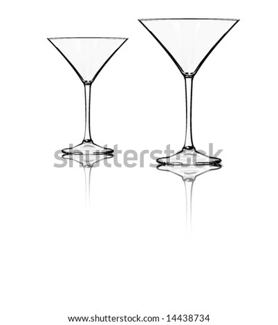 cocktail glass. stock vector : Cocktail Glass