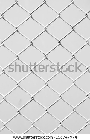 Border fence in black and white