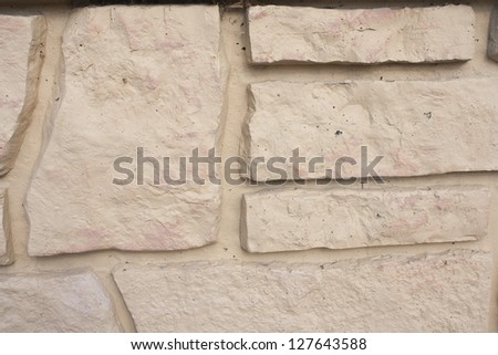 Brown faux bricks