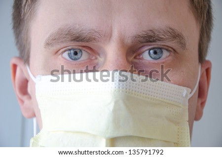 A man in a medical mask