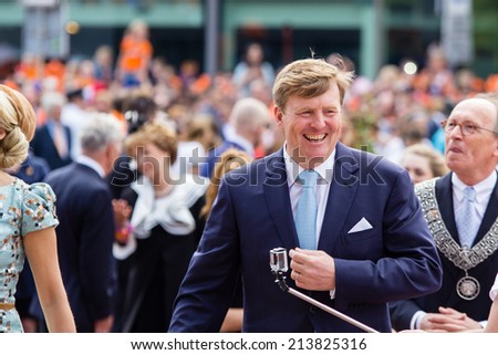 King Willem-Alexander of The Netherlands, King's Day, Amstelveen, 26/04/2014