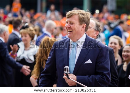 King Willem-Alexander of The Netherlands, King\'s Day, Amstelveen, 26/04/2014
