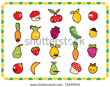 Vegetable Cards Funny