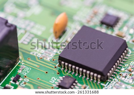 Micro controller on circuit board