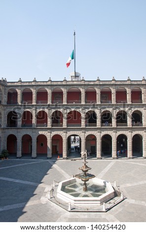 The National Palace in Mexico City, Mexico