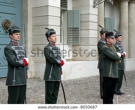 Budapest royal guards