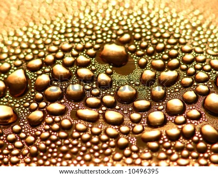 Gold drops as background