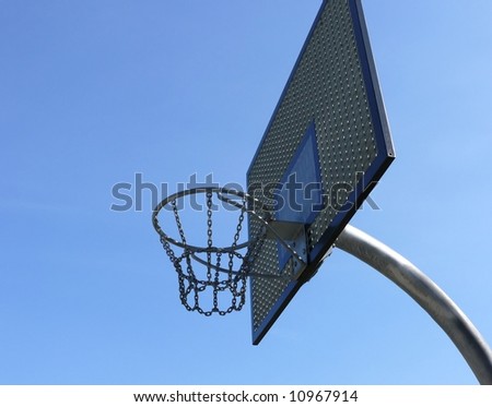 Steel basket to basket-ball