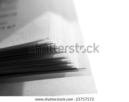 Open book leaf