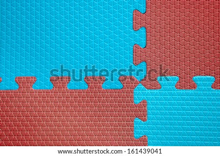 puzzle floor cover, background for playroom .