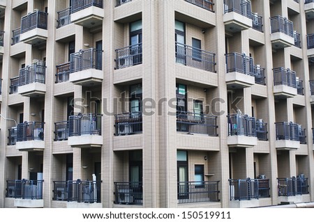Architecture background of apartment