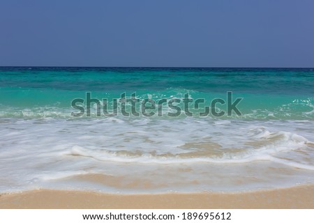 sea Ã?Â¢??Ã?Â¢??beach blue sky sand sun daylight relaxation landscape viewpoint for design postcard and calendar in Indonesia