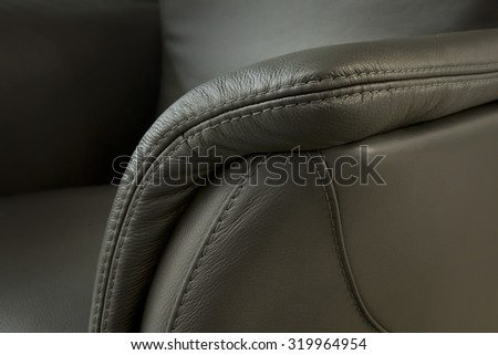 leather detail - upholstered furniture