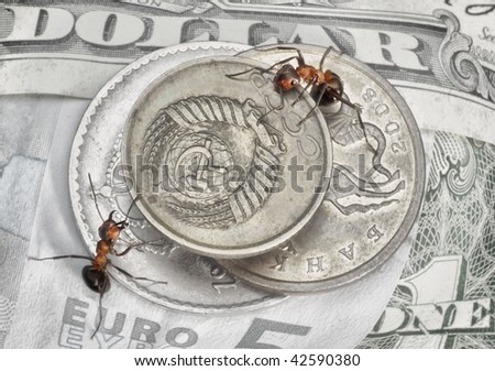 keep a change, ants exchanging money