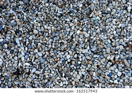 River pebbles of different colors
