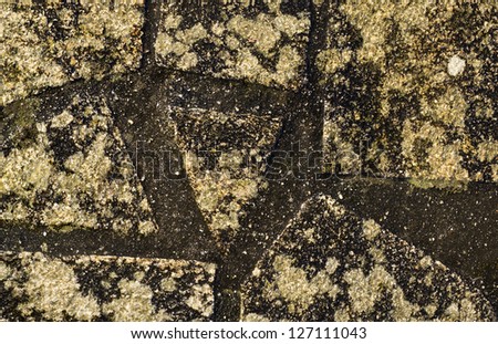 Stone background with geometrical figures