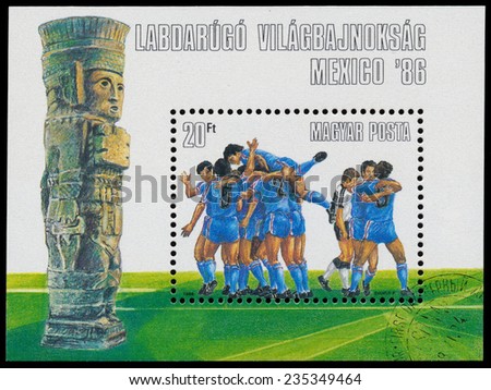 HUNGARY - CIRCA 1986: Stamp printed in Hungary from the \