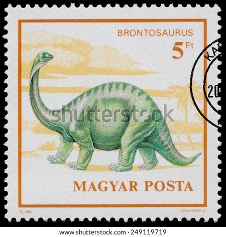 HUNGARY - CIRCA 1990: Stamp printed in Hungary from the \