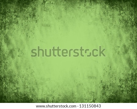 Old green paper grunge background