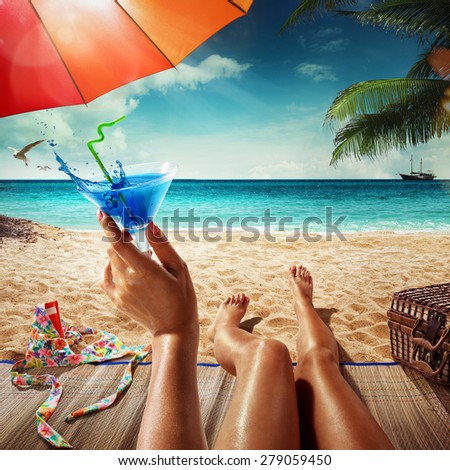 Vacation. Summer tourism. Concept for rest. Close view