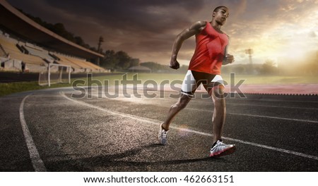 Sport. athletics running track