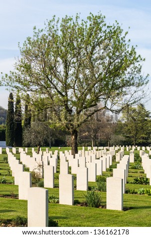 An international war cemetery near the city of Florence where lie some of the fallen of World War II.