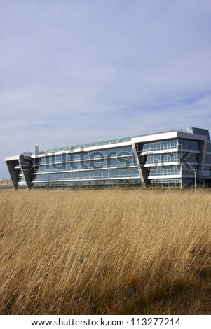 GRAND PRAIRIE, TEXAS - MAY 1: The 150,000 sqf Public Safety Building, paid for by voter-approved 1/4-cent sales tax, houses the Police and Fire Department administration. May 1, 2012 in Grand Prairie, Texas.