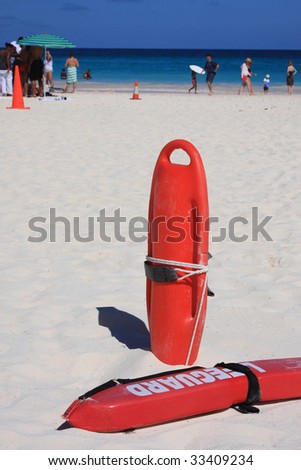 Lifeguard rescue on beach