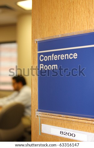 Male executive meeting in conference room