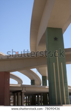 bridges and overpasses in the Dallas High Five interchange