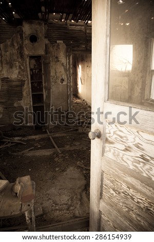Walking into an old forgotten home full of memories