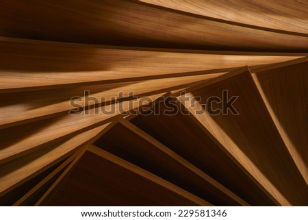 layered artificial wood panels with light