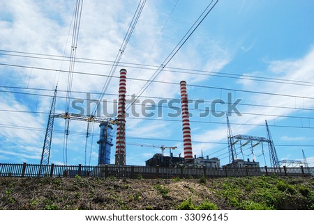 Thermal power station - Coal. A thermal power station is a power plant in which the prime mover is steam driven.