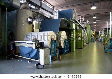 Textile industry (denim) - Department finishing