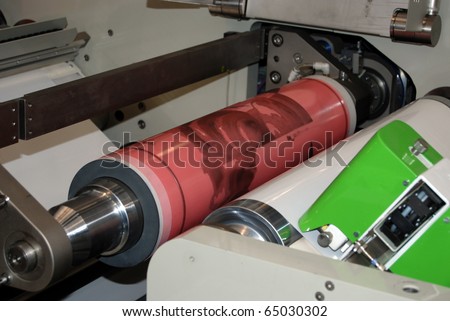 Flexo press for printing label. Flexography (also called surface printing), often abbreviated to flexo, is a method of printing most commonly used for packaging (labels, tape, bags, boxes, banners).